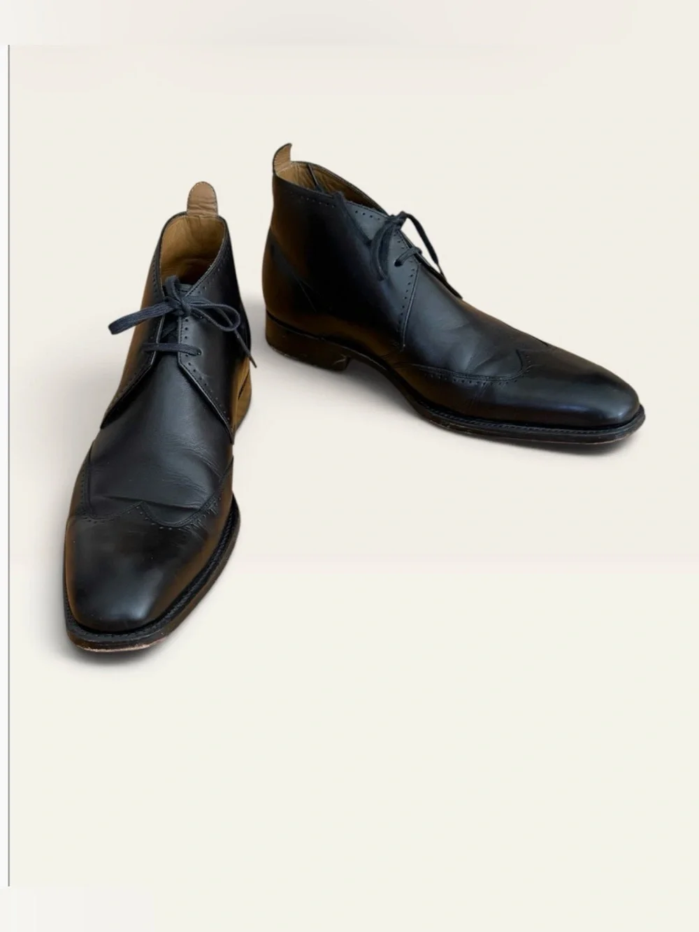 Vintage Grenson 5115 Black Leather Ankle Boots UK 7.5 F